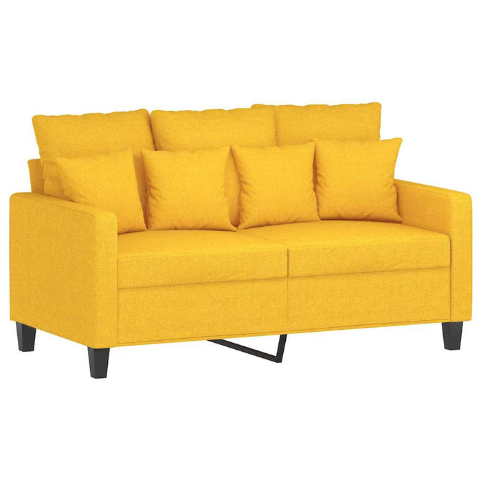 Canapea cu 2 locuri, galben deschis, 120 cm, material textil WALTI