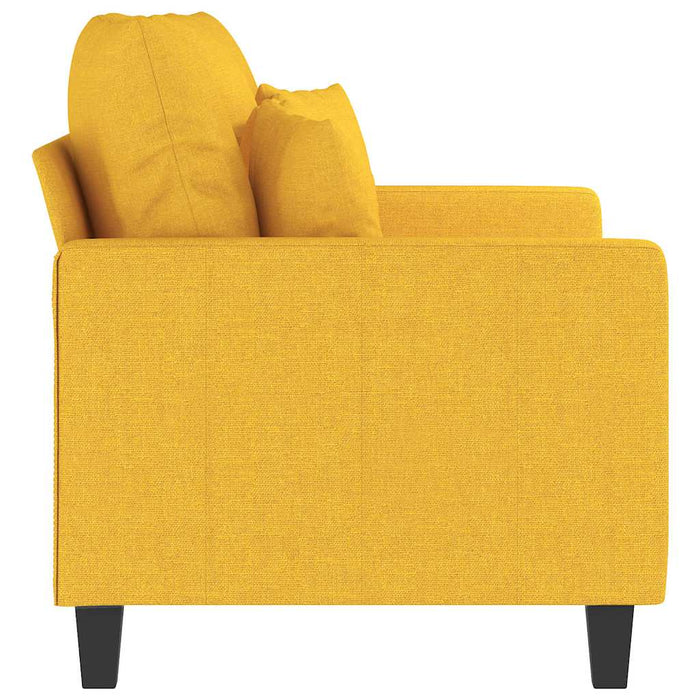 Canapea cu 2 locuri, galben deschis, 120 cm, material textil WALTI
