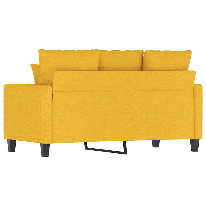 Canapea cu 2 locuri, galben deschis, 120 cm, material textil WALTI
