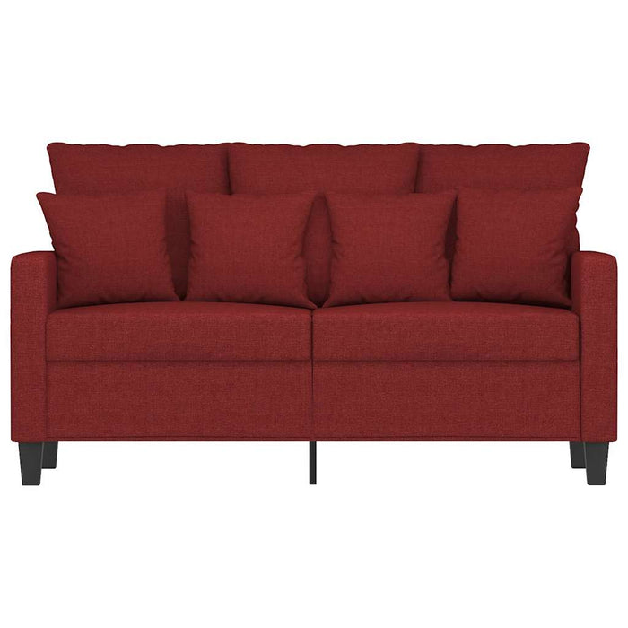 Canapea cu 2 locuri, roșu vin, 120 cm, material textil WALTI