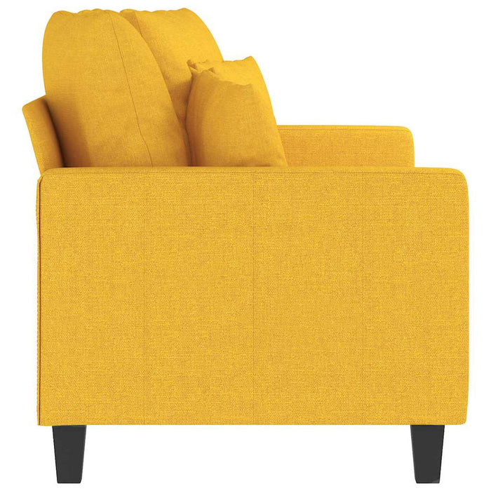 Canapea cu 2 locuri, galben deschis, 140 cm, material textil WALTI
