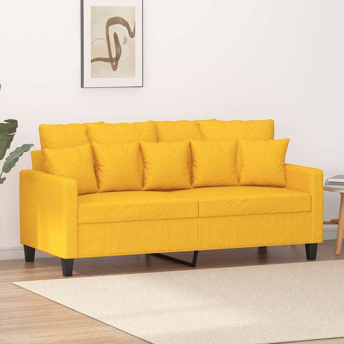 Canapea cu 2 locuri, galben deschis, 140 cm, material textil WALTI
