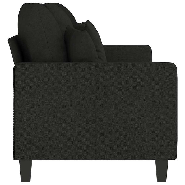 Canapea cu 3 locuri, negru, 180 cm, material textil WALTI