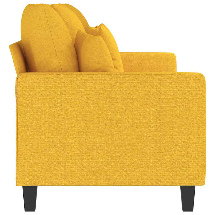 Canapea cu 3 locuri, galben deschis, 180 cm, material textil WALTI