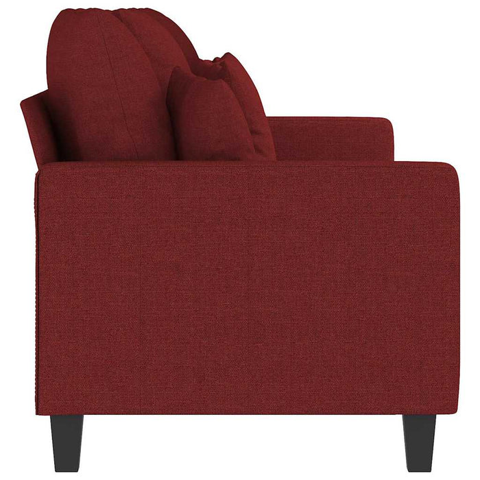 Canapea cu 3 locuri, roșu vin, 180 cm, material textil WALTI