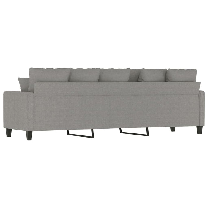Canapea cu 3 locuri, gri deschis, 210 cm, material textil WALTI