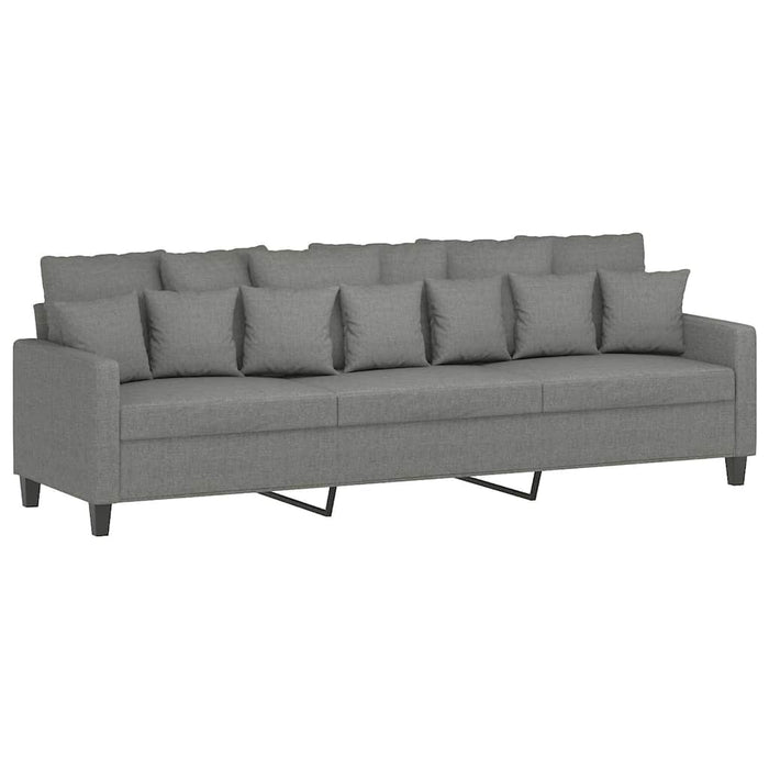 Canapea cu 3 locuri, gri închis, 210 cm, material textil WALTI