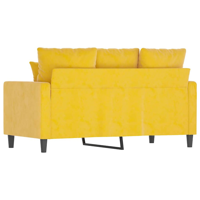 Canapea cu 2 locuri, galben, 120 cm, catifea WALTI