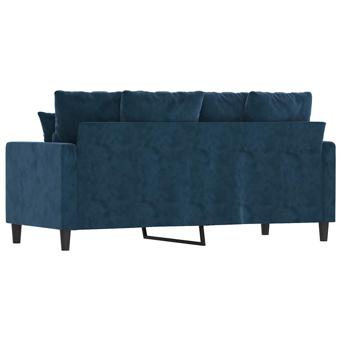 Canapea cu 2 locuri, albastru, 140 cm, catifea WALTI