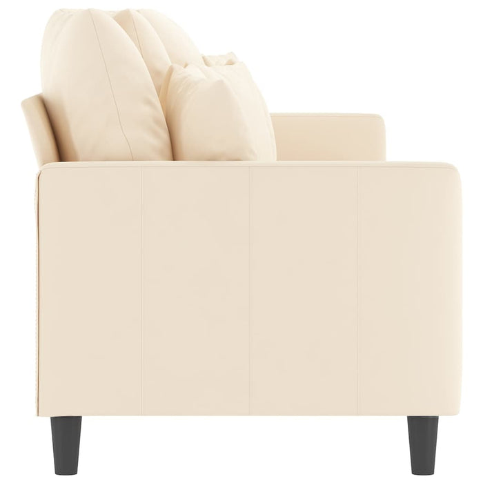 Canapea cu 3 locuri, crem, 210 cm, material catifea WALTI