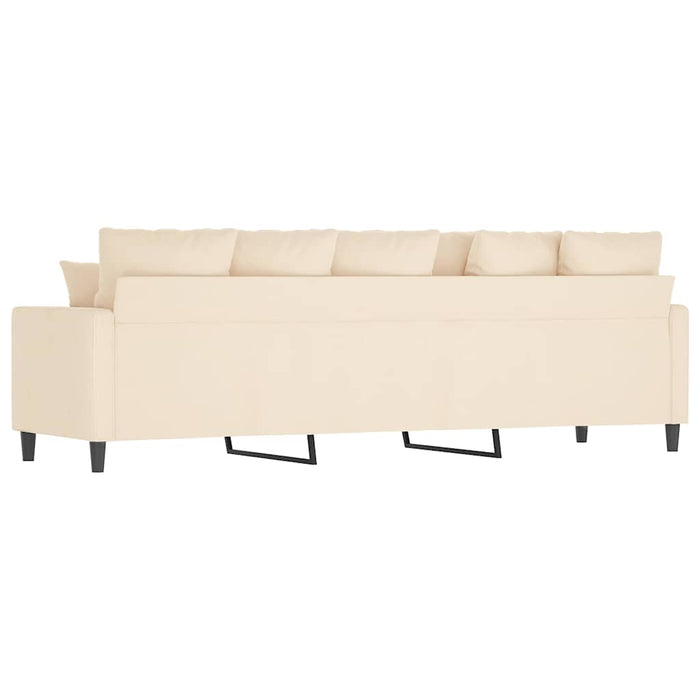 Canapea cu 3 locuri, crem, 210 cm, material catifea WALTI