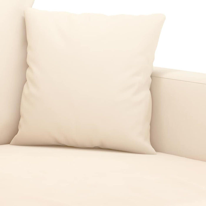 Canapea cu 3 locuri, crem, 210 cm, material catifea WALTI