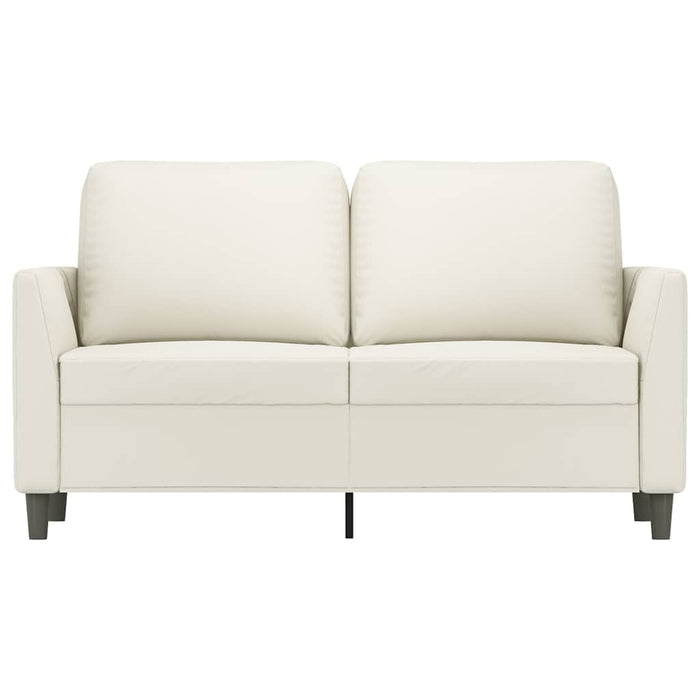 Canapea cu 2 locuri, crem, 120 cm, piele ecologică WALTI
