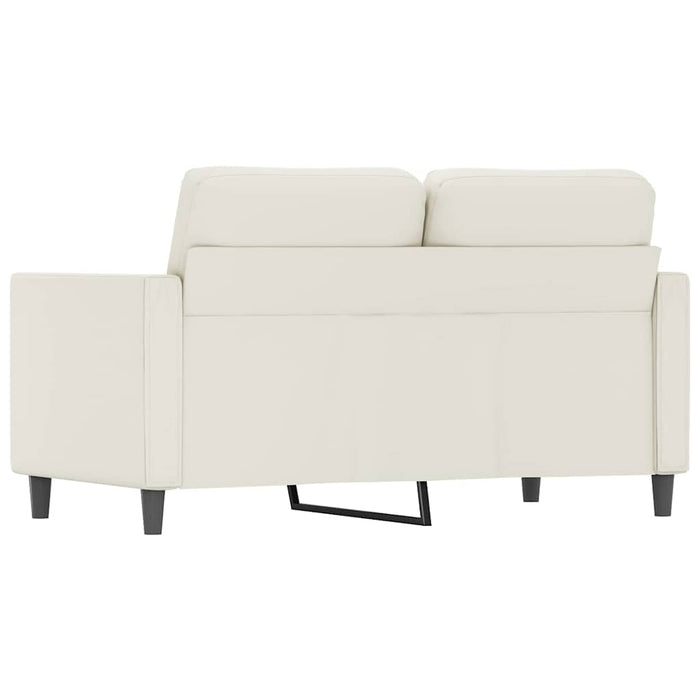 Canapea cu 2 locuri, crem, 120 cm, piele ecologică WALTI