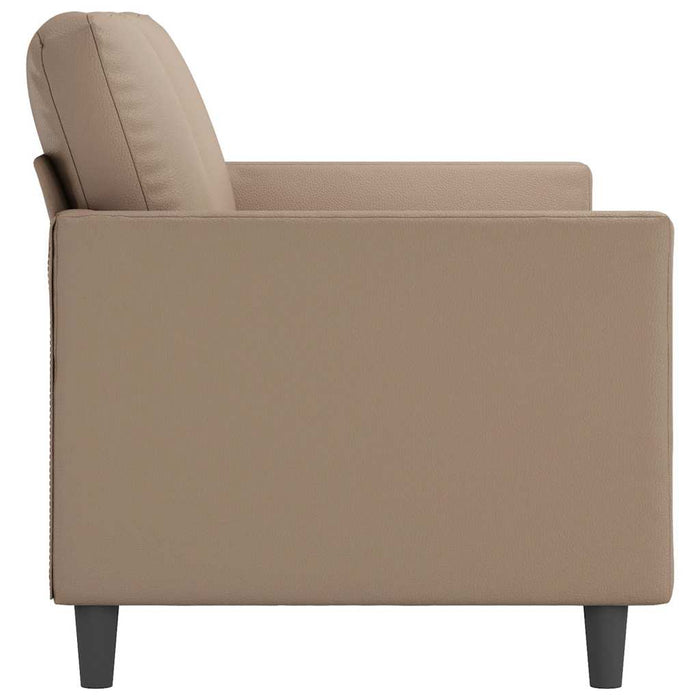 Canapea cu 2 locuri, cappuccino, 140 cm, piele ecologică WALTI