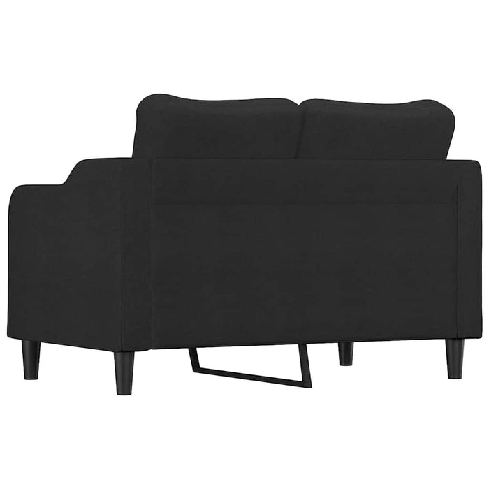 Canapea cu 2 locuri, negru, 120 cm, material textil WALTI