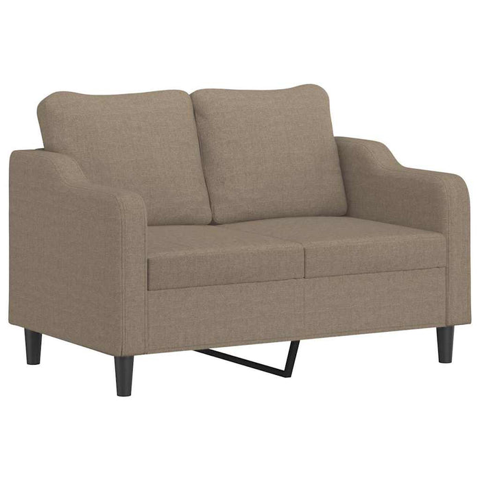 Canapea cu 2 locuri, gri taupe, 120 cm, material textil WALTI
