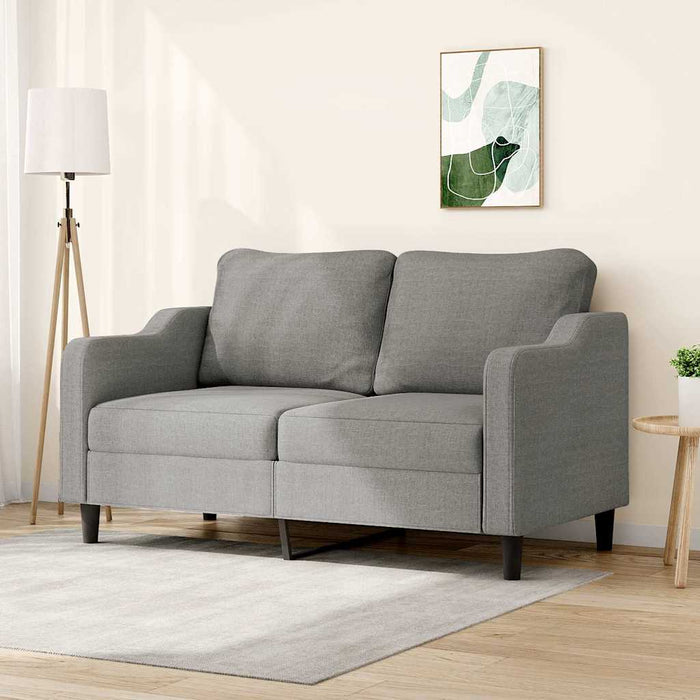Canapea cu 2 locuri, gri închis, 140 cm, material textil WALTI