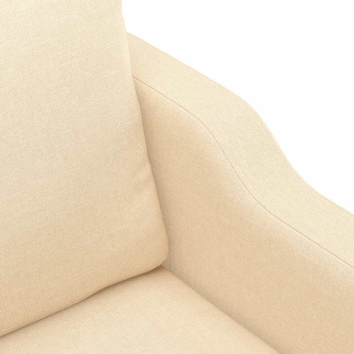 Canapea cu 2 locuri, crem, 140 cm, material textil WALTI