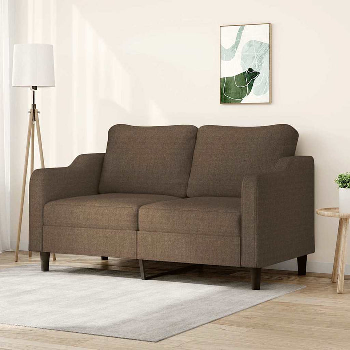 Canapea cu 2 locuri, maro, 140 cm, material textil WALTI