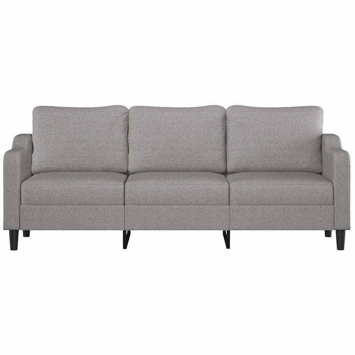 Canapea cu 3 locuri, gri deschis, 210 cm, material textil WALTI
