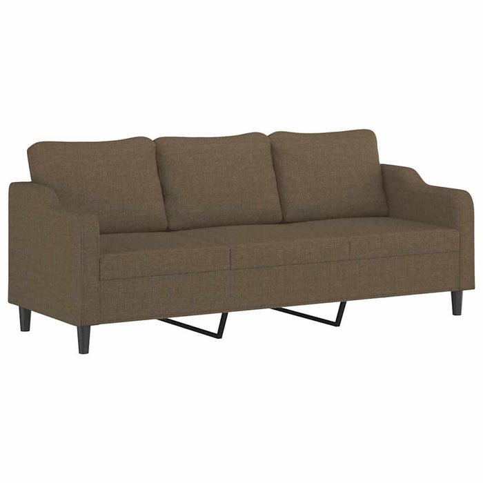 Canapea cu 3 locuri, maro, 210 cm, material textil WALTI
