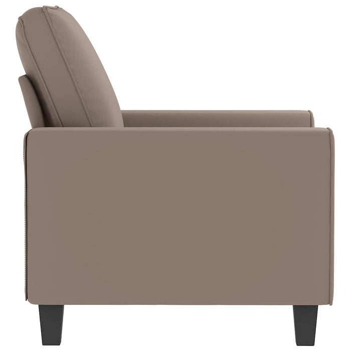 Fotoliu canapea, gri taupe, 60 cm, textil microfibră WALTI