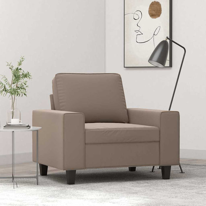 Fotoliu canapea, gri taupe, 60 cm, textil microfibră WALTI