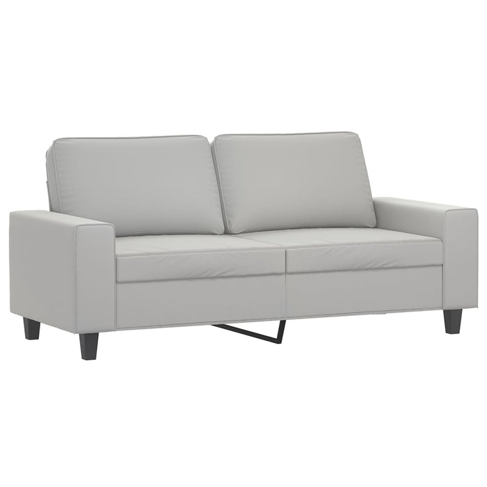Canapea cu 2 locuri, gri deschis, 140 cm, țesătură microfibră WALTI
