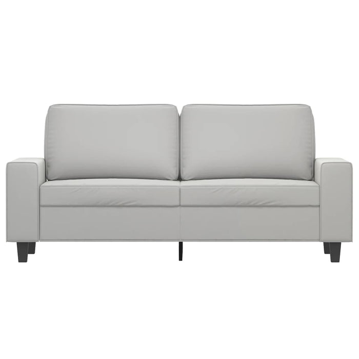 Canapea cu 2 locuri, gri deschis, 140 cm, țesătură microfibră WALTI