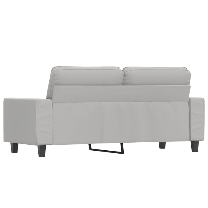 Canapea cu 2 locuri, gri deschis, 140 cm, țesătură microfibră WALTI