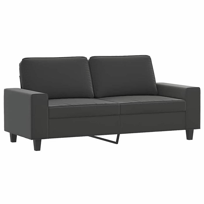 Canapea cu 2 locuri, gri închis, 140 cm, țesătură microfibră WALTI