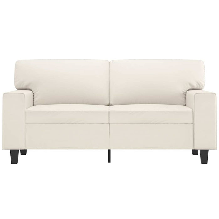 Canapea cu 2 locuri, crem, 120 cm, piele ecologică WALTI