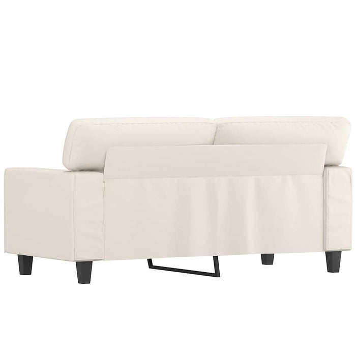 Canapea cu 2 locuri, crem, 120 cm, piele ecologică WALTI