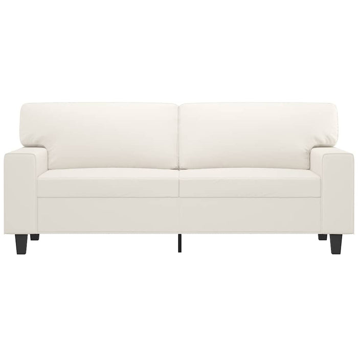 Canapea cu 2 locuri, crem, 140 cm, piele ecologică WALTI