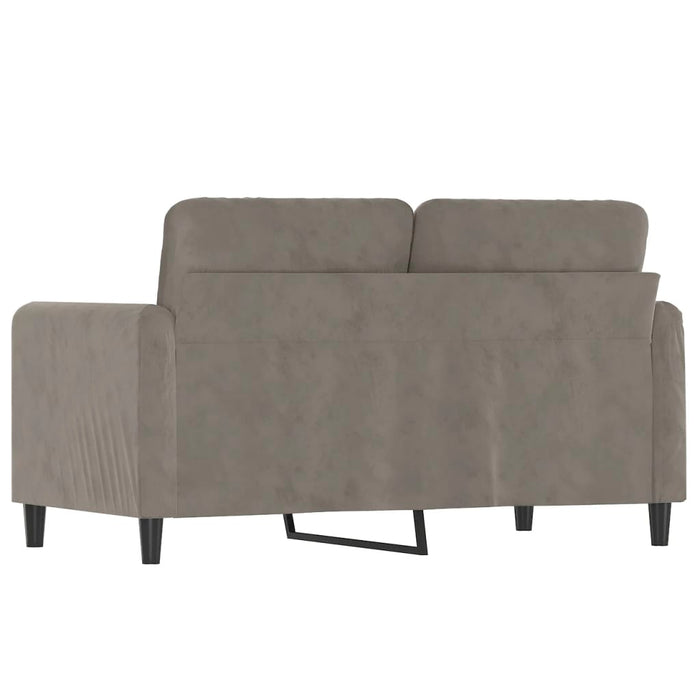 Canapea cu 2 locuri, gri deschis, 120 cm, catifea WALTI