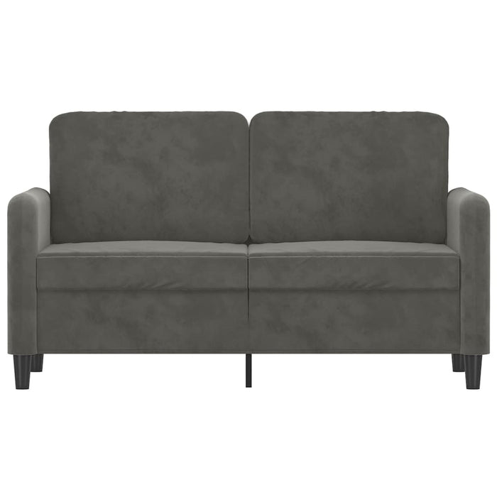 Canapea cu 2 locuri, gri închis, 120 cm, catifea WALTI