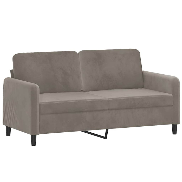 Canapea cu 2 locuri, gri deschis, 140 cm, catifea WALTI