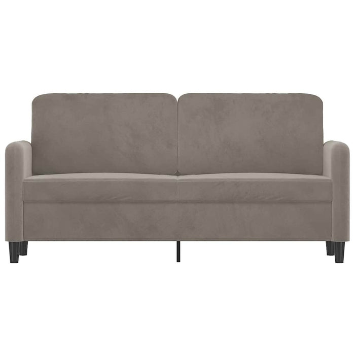 Canapea cu 2 locuri, gri deschis, 140 cm, catifea WALTI