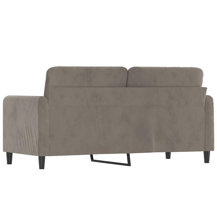 Canapea cu 2 locuri, gri deschis, 140 cm, catifea WALTI