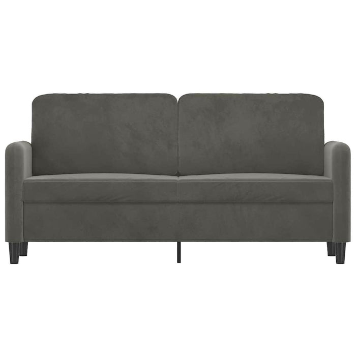 Canapea cu 2 locuri, gri închis, 140 cm, catifea WALTI