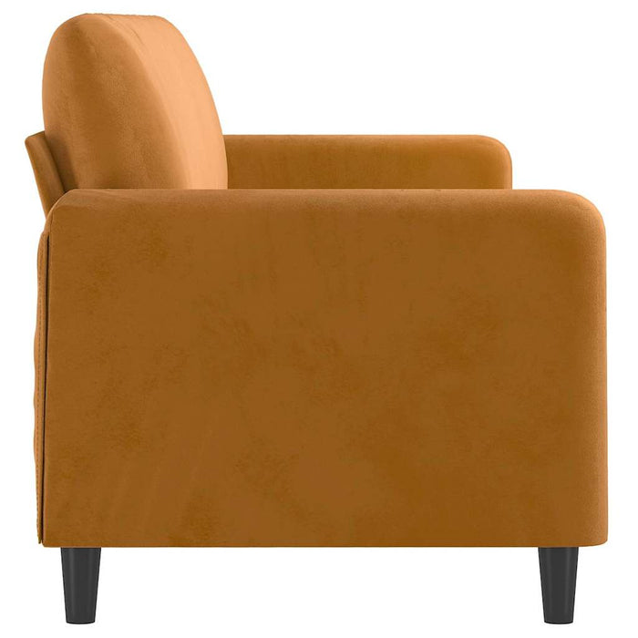 Canapea cu 3 locuri, maro, 210 cm, material catifea WALTI