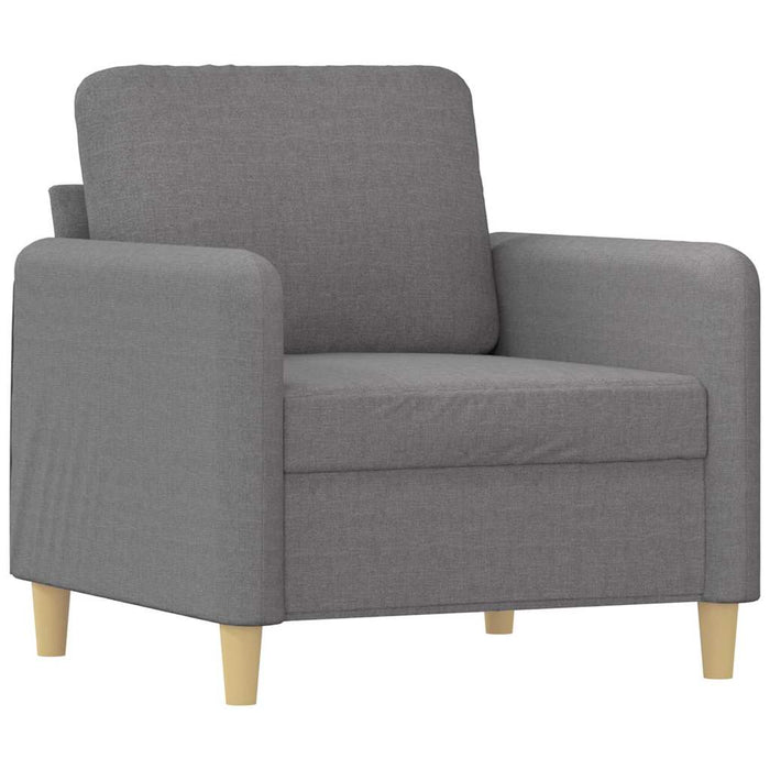 Fotoliu canapea, gri deschis, 60 cm, material textil WALTI