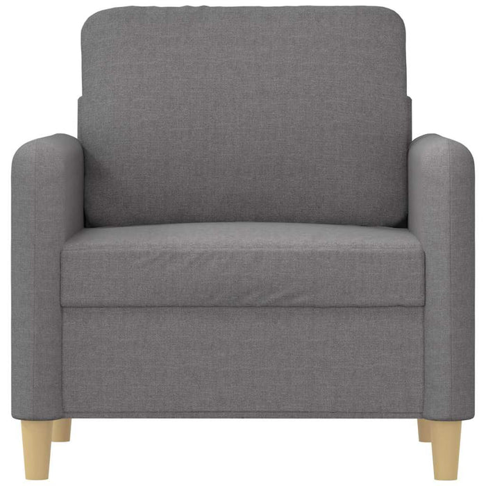 Fotoliu canapea, gri deschis, 60 cm, material textil WALTI