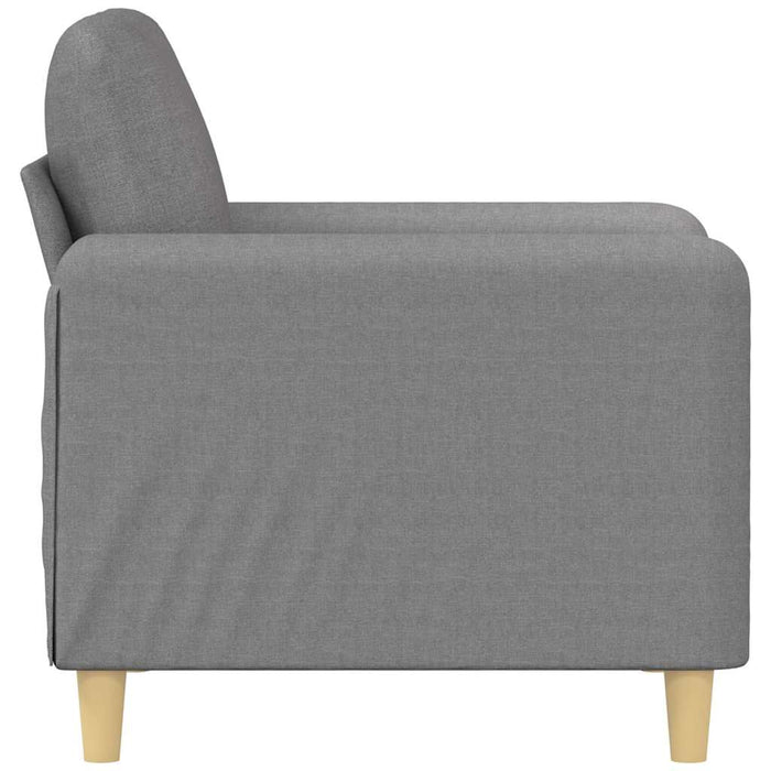 Fotoliu canapea, gri deschis, 60 cm, material textil WALTI