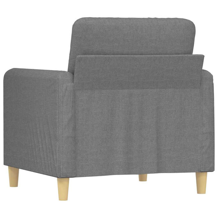 Fotoliu canapea, gri deschis, 60 cm, material textil WALTI