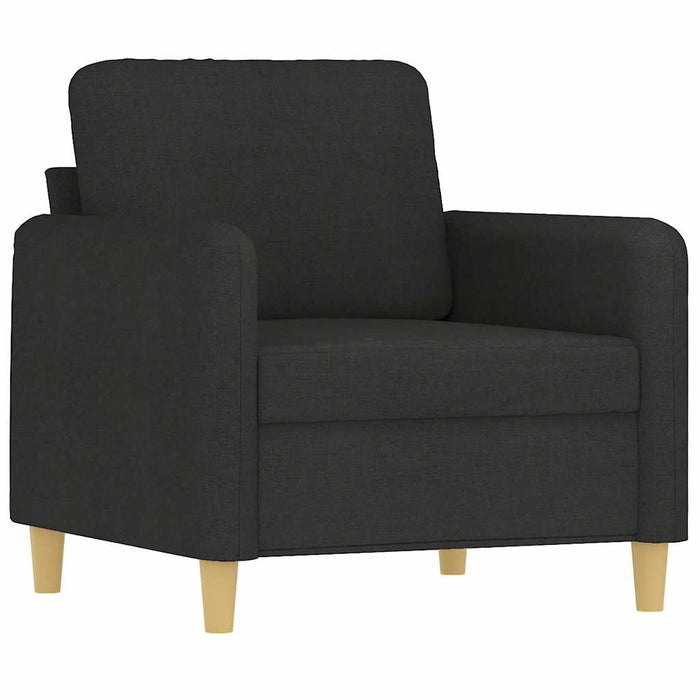 Fotoliu canapea, negru, 60 cm, material textil WALTI