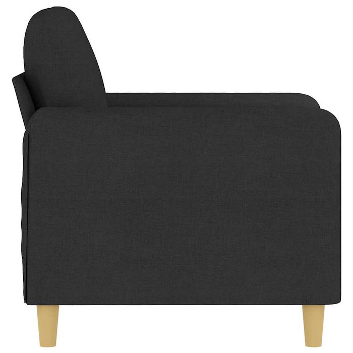 Fotoliu canapea, negru, 60 cm, material textil WALTI