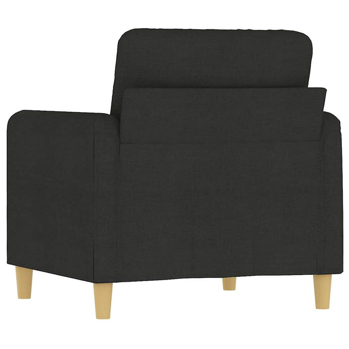Fotoliu canapea, negru, 60 cm, material textil WALTI