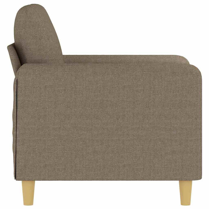 Fotoliu canapea, gri taupe, 60 cm, material textil WALTI